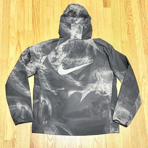 Nike Storm-FIT Run Division Men’s Size LT-XLT Grey Black Flash Running Jacket - Picture 3 of 15